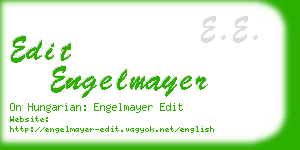 edit engelmayer business card